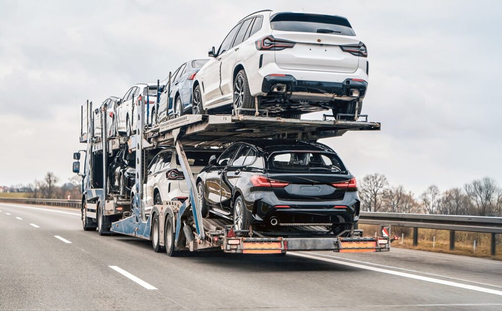 transporte de veículos na cegonha