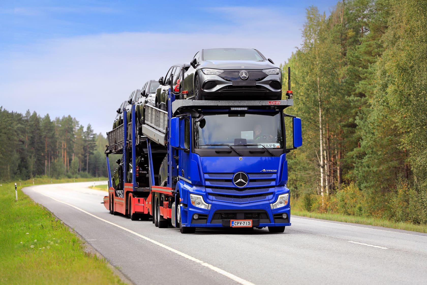 Tabela de preço de transporte de veículos