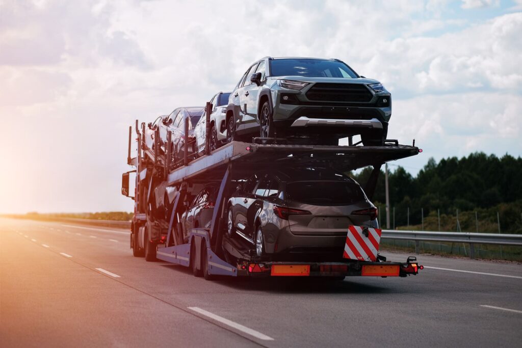 transporte de carros na cegonha