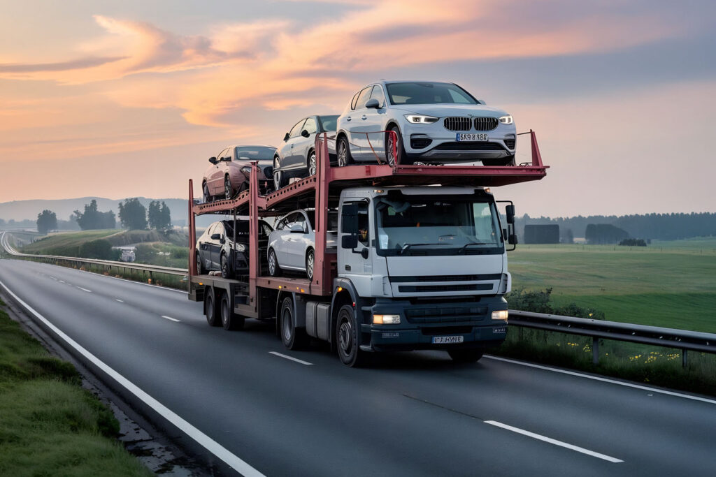 Transportadora de veículos em Belém